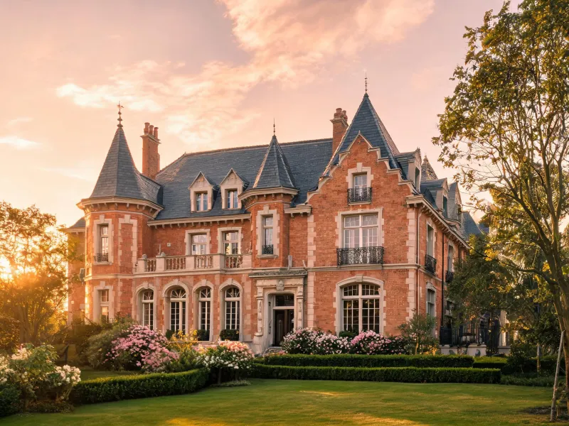 French chateau brick exterior inspiration